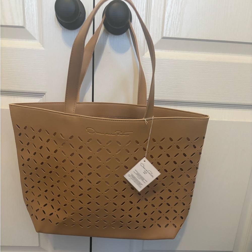 Tan Designer Tote Bag